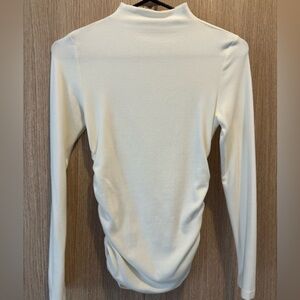 OGL Cream Long Sleeve Mockneck Top
